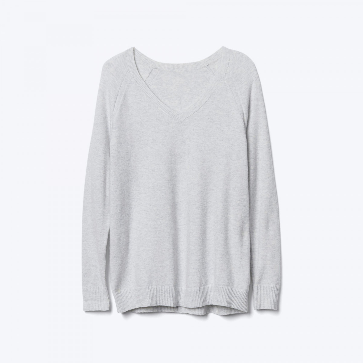 Soft open V-neck sweater