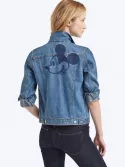 Mickey Mouse embroidered denim jacket