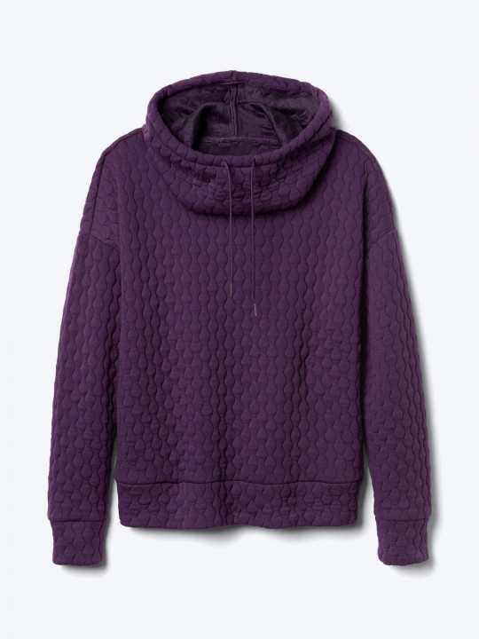 Jacquard pullover hoodie