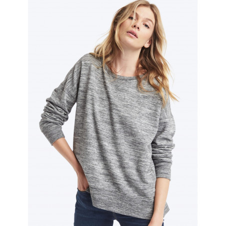 Slouchy pullover sweatshirt