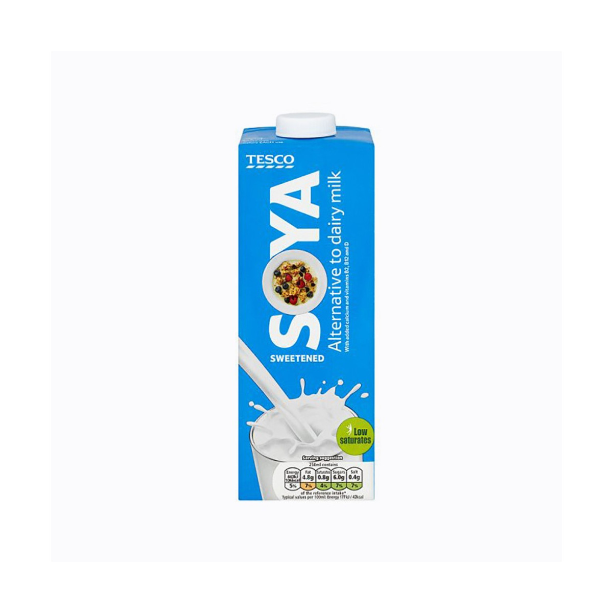 Tesco Soya Sweetened Longlife Milk Alternative 1 Litre