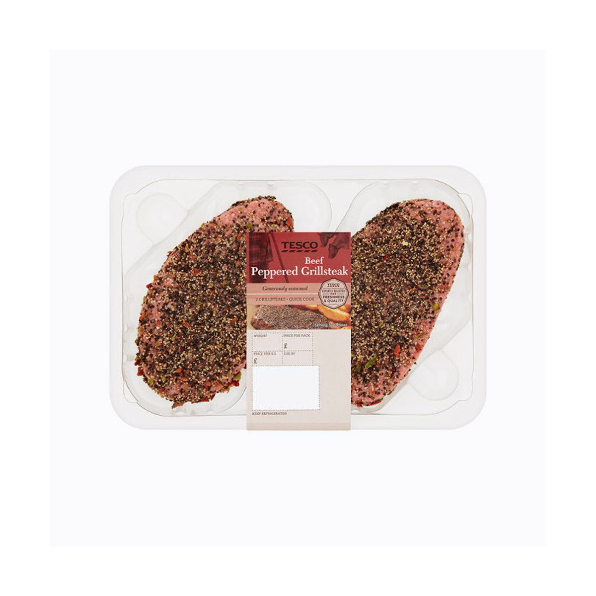 Tesco 2 Peppered Beef Grillsteaks