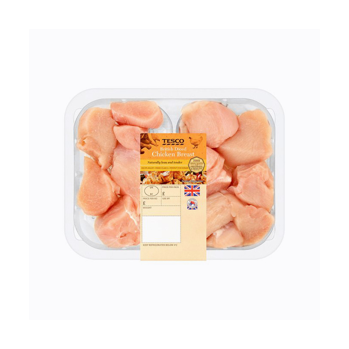 Tesco British Diced Chicken Breast