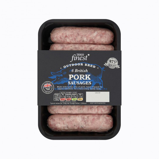 Tesco Finest British Traditional Pork Sausages