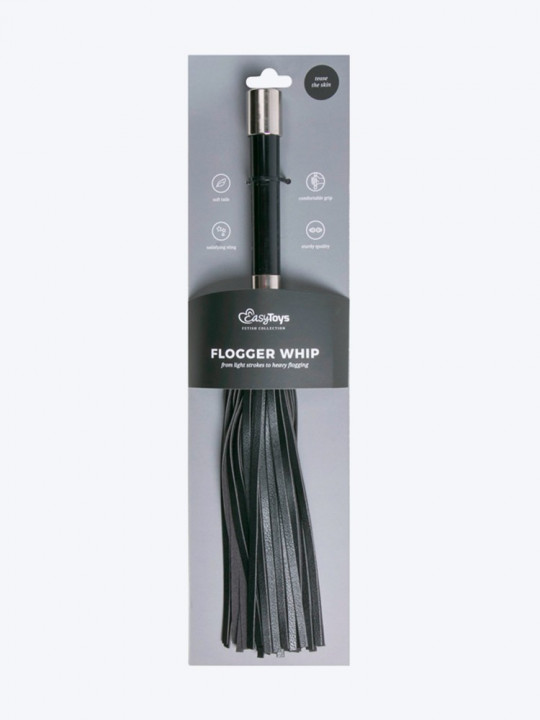 Flogger with metal handle