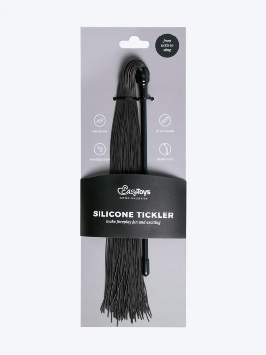 Silicone tickler - black