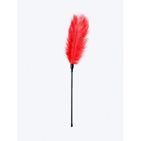 Red feather tickler