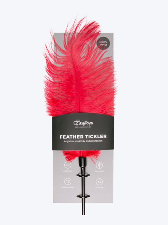 Red feather tickler