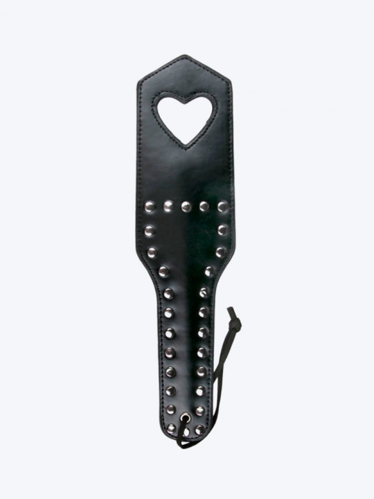 Paddle with studs and heart shape