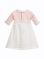 Baby Girls Pink & White Cotton Day Gown