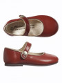 Girls Brown Leather 'Robine' Shoes