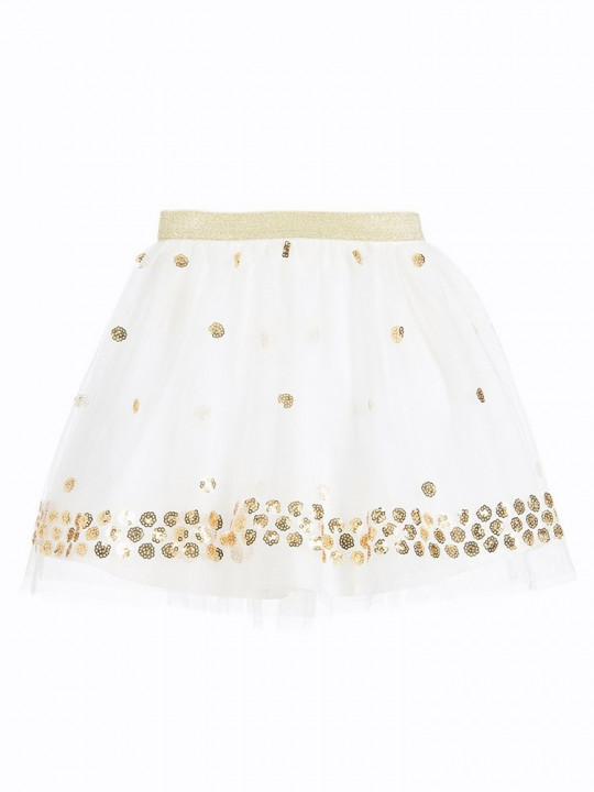 Baby Girls White Tulle Skirt