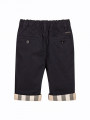 Baby Boys Trousers with Check Turn Ups